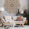 Large Mandala Painting Stencil – 23.2” Diameter Reusable Geometric Circle Template for DIY Wall, Floor, Wood, Fabric & Furniture Decor